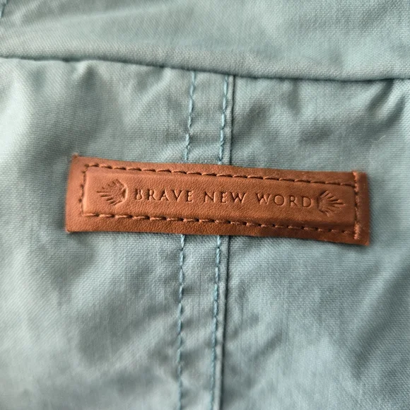 Naketano Benflicker Womens M Blue Teal Anorak Hooded Pullover Jacket Half Zip - Picture 6 of 16